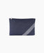 Denim Zipper Pouch for Women & Men, Multipurpose Travel Organizer, Stationery Bag, Cosmetic Bag, Clutch Wallet, Premium Jeans Fabric, Lightweight & Durable, 22x15 cm - Denim Blue