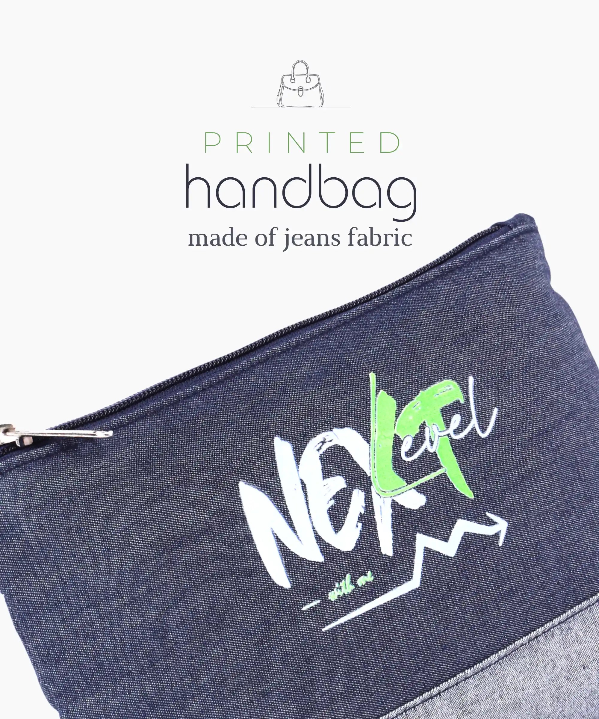 Denim Zipper Pouch for Women & Men, Multipurpose Travel Organizer, Stationery Bag, Cosmetic Bag, Clutch Wallet, Premium Jeans Fabric, Lightweight & Durable