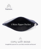 Denim Zipper Pouch for Women & Men, Multipurpose Travel Organizer, Stationery Bag, Cosmetic Bag, Clutch Wallet, Premium Jeans Fabric, Lightweight & Durable, 22x15 cm - Denim Blue